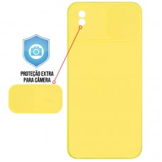 Capa para Samsung Galaxy A01 Core e M01 Core - Emborrachada Cam Protector Amarela